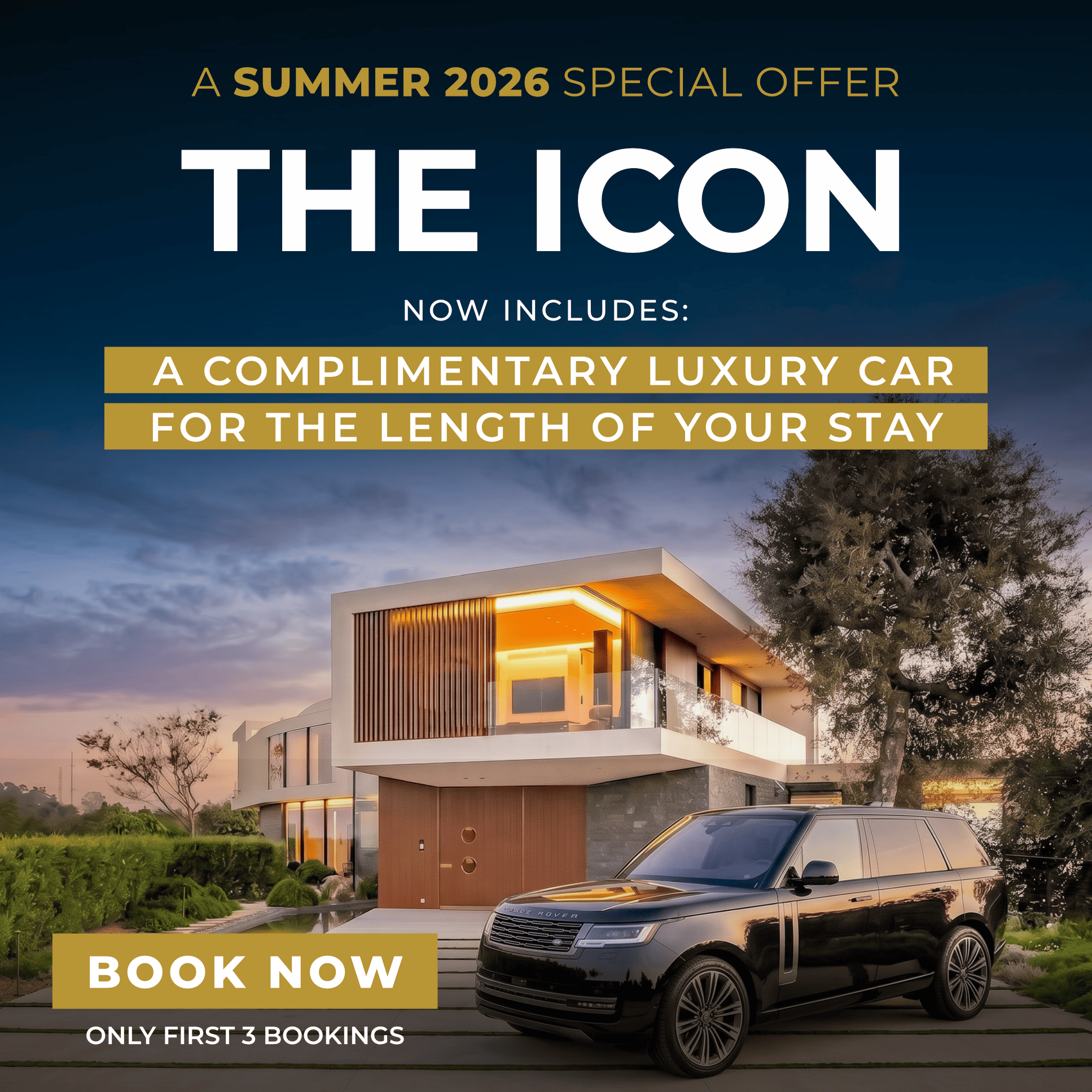 The Icon by Stay Awhile Villas - Summer 2026 special offer, book now